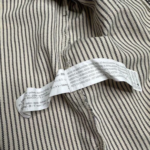 ZARA The Sun Comes Up Black White Striped Snap Shacket Kids Size 3-4 - Picture 4 of 7